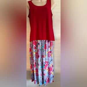 Women’s Capri Pants - Pink and Blue